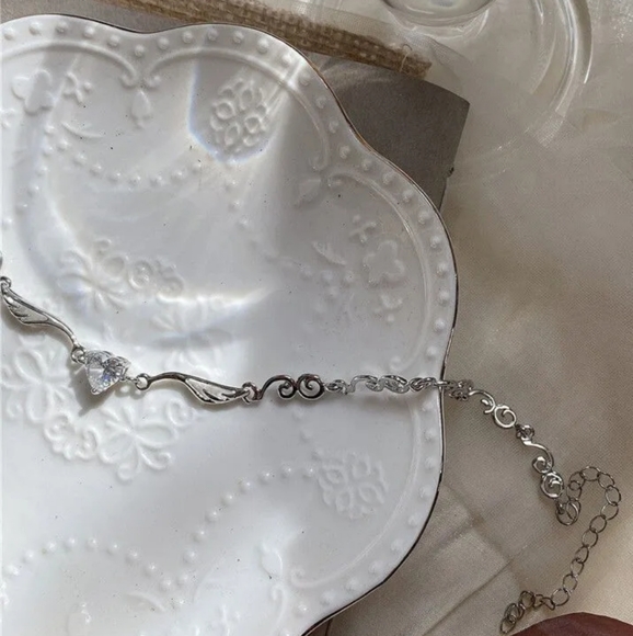 White Gold Plated - I am a princess necklace - Picture 6 of 10